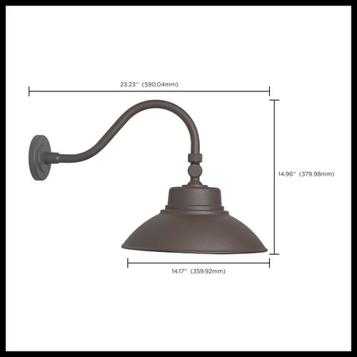 Main product image of LED Gooseneck 30W/40W/50W CCT Selectable 3K/4K/5K Bronze 120-277V w/ Photocell