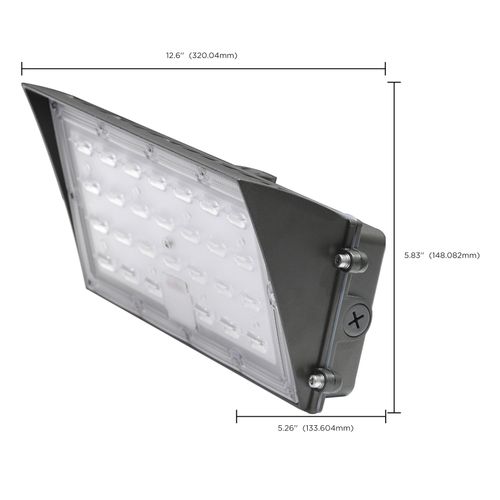 Main product image of 40 Watt Semi Cutoff LED Wall Pack CCT Selectable 4800-5000 Lumens DLC Premium