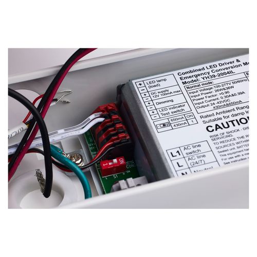 Main product image of LED 2 ft. Linear Strip Light 20W White Finish CCT Selectable 100-277V Integrated EM & Sensor