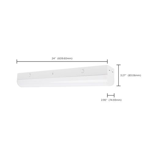 Main product image of 2' LED Linear Strip Light, Field Selectable, White Finish
