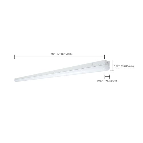 Main product image of 8' LED Linear Strip Light, Field Selectable, White Finish
