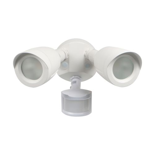 Main product image of LED Security Light Dual Head Motion Sensor Included White Finish 3000K