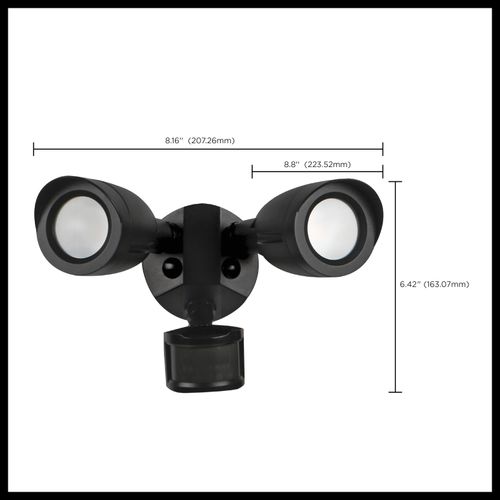 Main product image of LED Security Light Dual Head Motion Sensor Included Bronze Finish 3000K