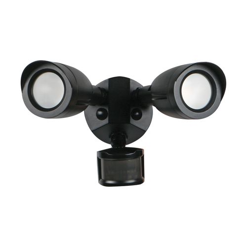 Main product image of LED Security Light Dual Head Motion Sensor Included Black Finish 3000K