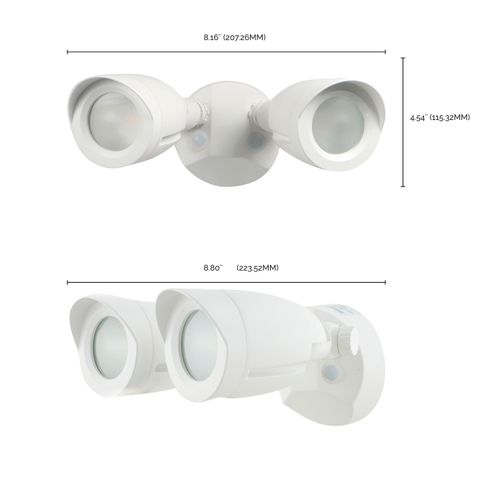 Main product image of LED Security Light Dual Head White Finish 4000K