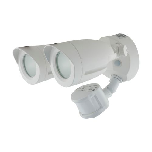Main product image of LED Security Light Dual Head Motion Sensor Included White Finish 4000K