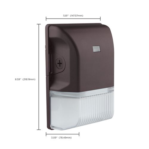 Main product image of LED Small Wall Pack 20W CCT Selectable 3K/4K/5K Bronze Finish 100-277V