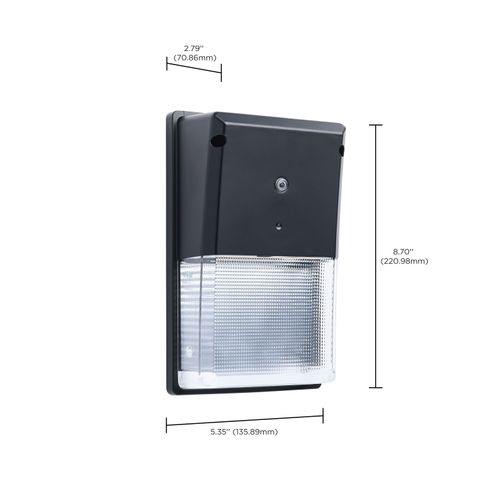 Main product image of Turtle Safe Wall Pack, 20W, 4000K CCT, Black Finish, Amber Light
