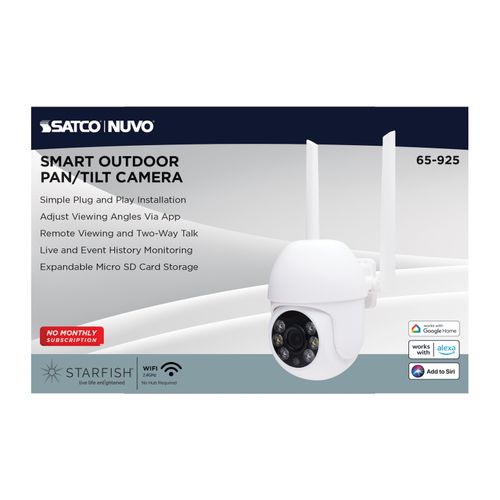 Main product image of Starfish, SMART Outdoor Pan & Tilt Camera, White Finish