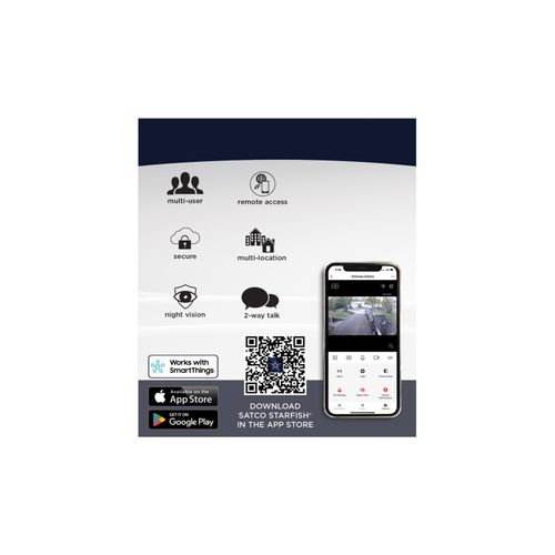 Main product image of Starfish, SMART Outdoor Pan & Tilt Camera, White Finish