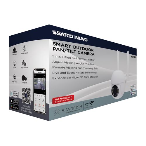 Main product image of Starfish, SMART Outdoor Pan & Tilt Camera, White Finish