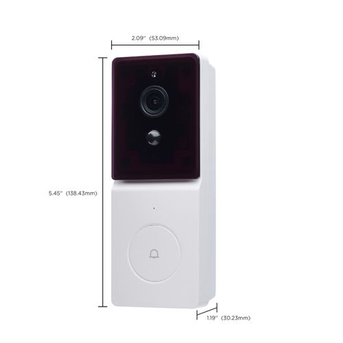 Main product image of Starfish, SMART Doorbell Security Camera, White Doorbell with White Chime