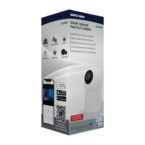 Main product image of Starfish, SMART Indoor Pan & Tilt Camera, White Finish