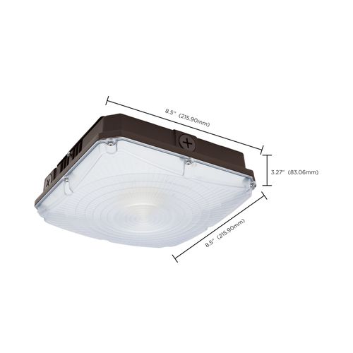 Main product image of 8.5" LED Field Selectable Canopy Fixture With Sensor, 25/30/40Ws, 3K/4K/5K CCT, 120-277V