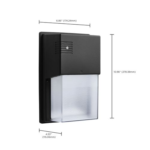Main product image of LED Entryway Wall Pack, 10/15/20W Selectable, 30K/40K/50K CCT Selectable, Black Finish
