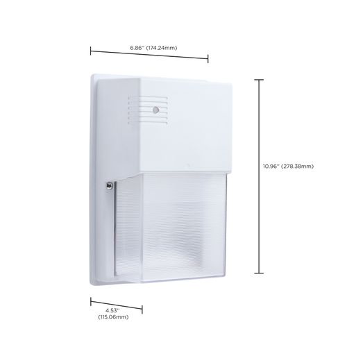 Main product image of LED Entryway Wall Pack, 10/15/20W Selectable, 30K/40K/50K CCT Selectable, White Finish