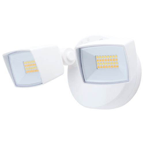 Main product image of LED Security Light, Dual Head, Field Selectable, White Finish