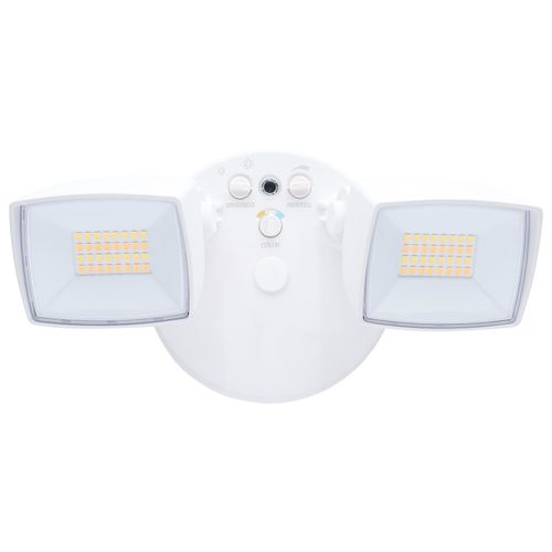 Main product image of LED Security Light, Dual Head, Field Selectable, White Finish