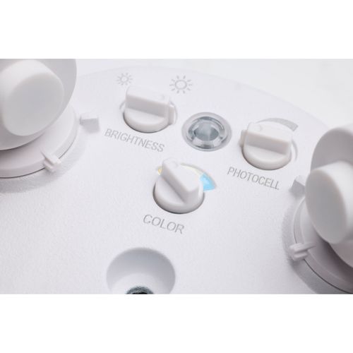 Main product image of LED Security Light, Dual Head, Field Selectable, White Finish