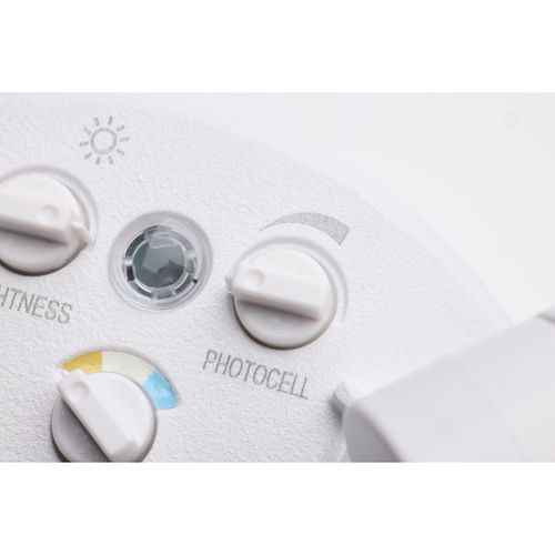 Main product image of LED Security Light, Dual Head, Field Selectable, White Finish