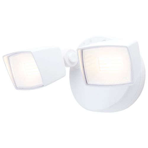 Main product image of LED Security Light, Dual Head, Field Selectable, White Finish