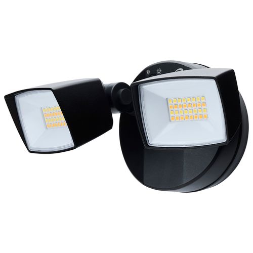 Main product image of LED Security Light, Dual Head, Field Selectable, Black Finish