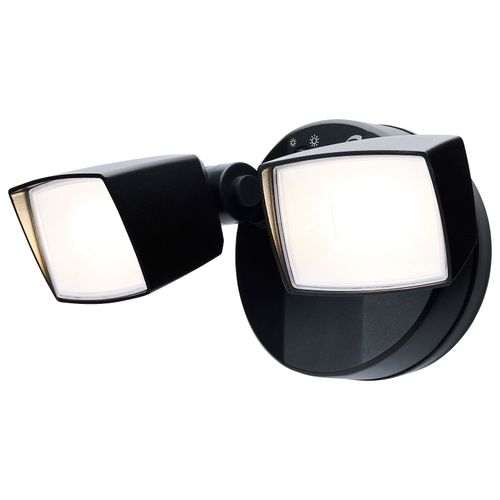 Main product image of LED Security Light, Dual Head, Field Selectable, Black Finish
