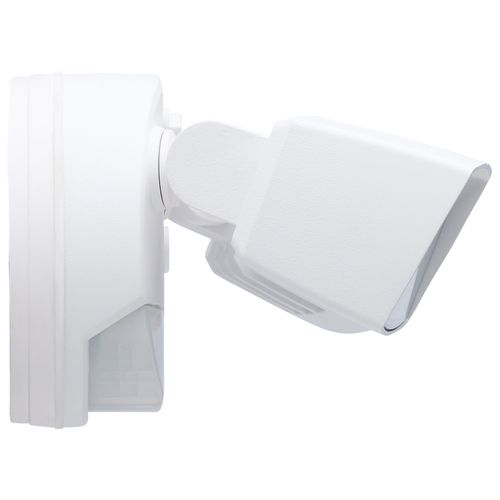 Main product image of LED Security Light with Nightlight, PIR Sensor, Dual Head, Field Selectable, White Finish