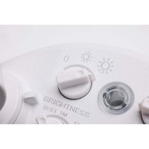 Main product image of LED Security Light with Nightlight, PIR Sensor, Dual Head, Field Selectable, White Finish
