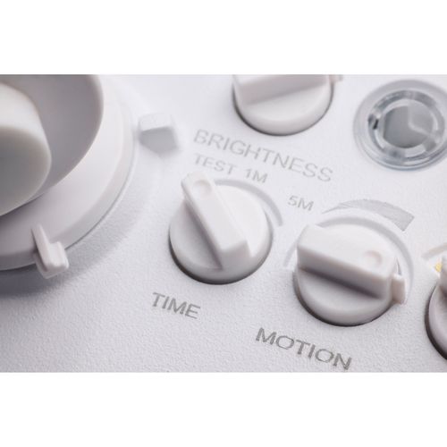 Main product image of LED Security Light with Nightlight, PIR Sensor, Dual Head, Field Selectable, White Finish