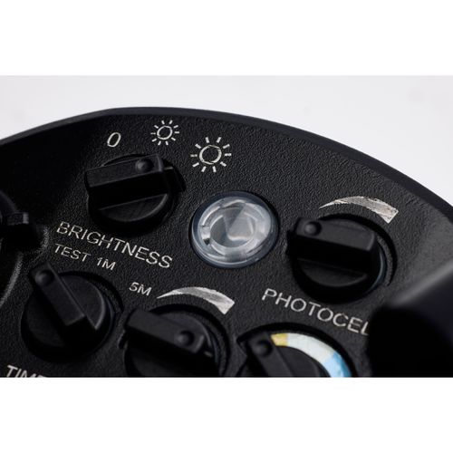 Main product image of LED Security Light with Nightlight, PIR Sensor, Dual Head, Field Selectable, Black Finish