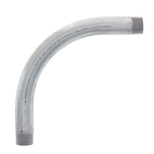 Main product image of 1-1/2" Galvanized Rigid 90-Degree Conduit Elbow