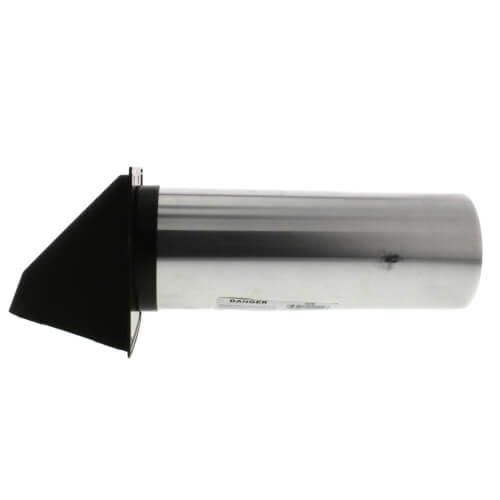 4" Brown Plastic Wide Mouth Dryer Vent Hood (Assembled)