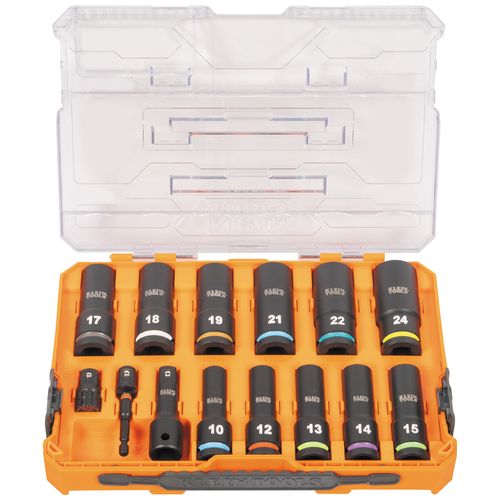 Main product image of KNECT 1/2" Drive Deep Well Impact Socket Set, 14 Piece, Metric