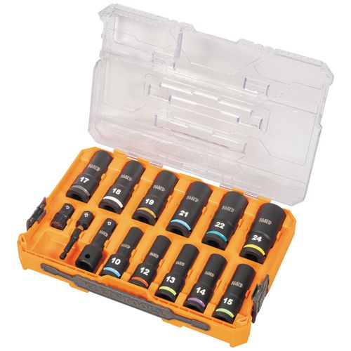 Main product image of KNECT 1/2" Drive Deep Well Impact Socket Set, 14 Piece, Metric