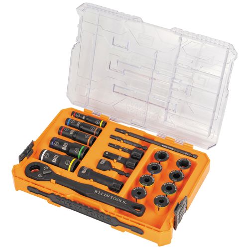 Main product image of KNECT Impact Pass Through & Deep-Well Flip Socket Set, 20 Piece, SAE