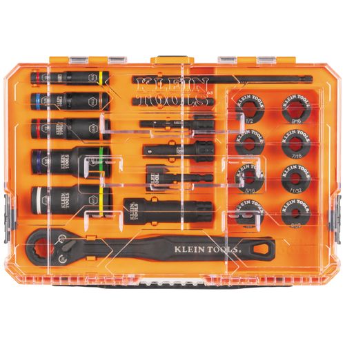 Main product image of KNECT Impact Pass Through & Deep-Well Flip Socket Set, 20 Piece, SAE