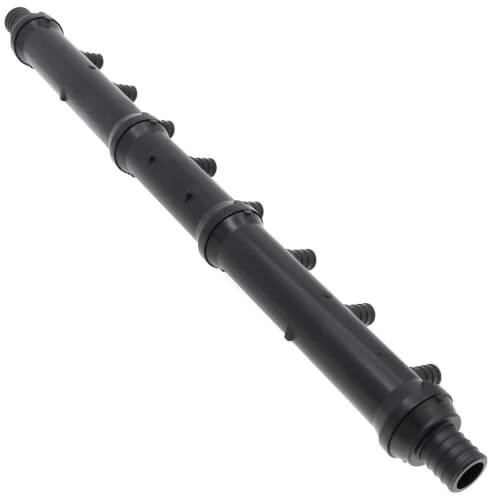 1" x 1" x 1/2" PureFlow PolyAlloy PEX Crimp Flow Through Manifold (8 Outlets)