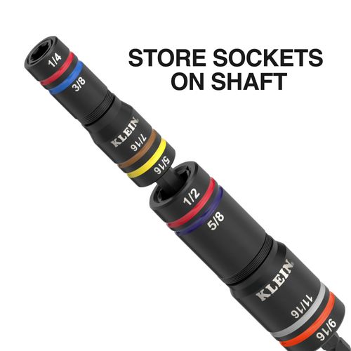 Main product image of KNECT Quad-12 Deep-Well Heavy Duty Impact Flip Socket Set, 6 Piece, SAE