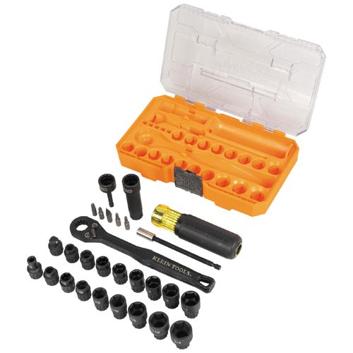 Main product image of KNECT Essential Pass Through Impact Socket Set, 28 Piece, SAE/Metric