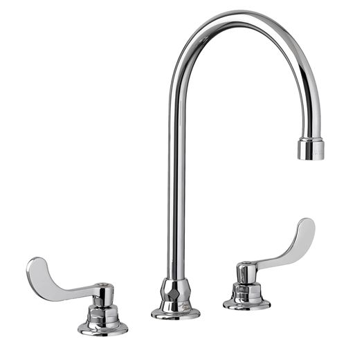 Main product image of Monterrey 8" Widespread 8" Reach Gooseneck Faucet w/ Wrist Blade Handles 1.5 gpm/5.7 Lpm (Chrome), 6540178.002