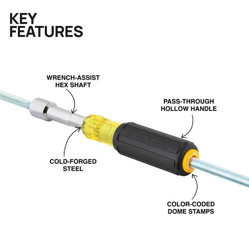 Main product image of 5/16" Hollow-Shaft Heavy-Duty Nut Driver (Color-Coded)
