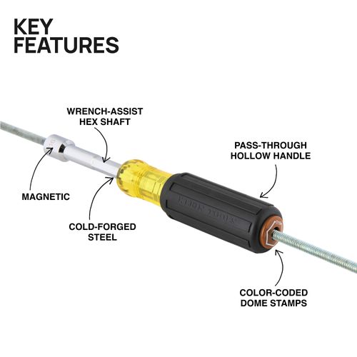 Main product image of 7/16" Color-Coded Heavy-Duty Magnetic Hollow-Shaft Nut Driver