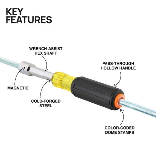 Main product image of 9/16" Color-Coded Heavy-Duty Magnetic Hollow-Shaft Nut Driver