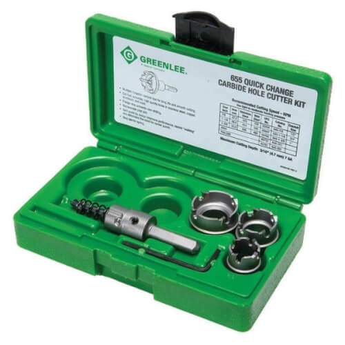 655GREENLEE Greenlee 655GREENLEE 4 Piece QuickChange Carbide