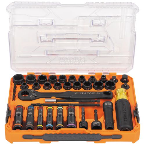 Main product image of KNECT Complete Impact Pass Through & Flip Socket Set, 39 Piece, SAE/Metric