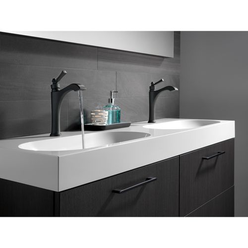 Main product image of Dorval 1 Handle Mid-height Vessel Bathroom Faucet (Matte Black), 656-BL-DST