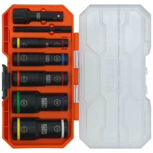 Main product image of Heavy Duty Flip Impact Socket Set, SAE, 8 Piece