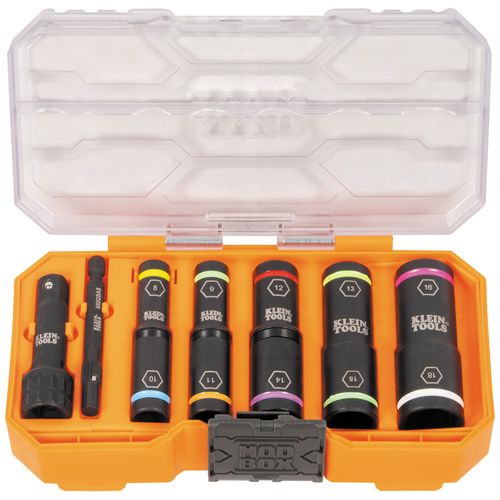 Main product image of KNECT Flip-10 Heavy Duty Flip Impact Socket Set, 8 Piece, Metric