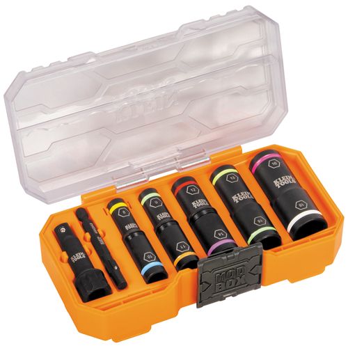 Main product image of KNECT Flip-10 Heavy Duty Flip Impact Socket Set, 8 Piece, Metric